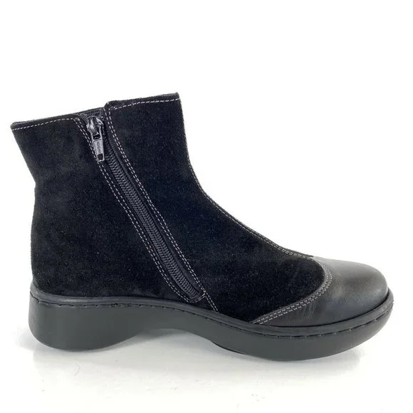 NAOT Comfort Ankle Boot Oyster Black Suede Leather - Picture 6 of 11